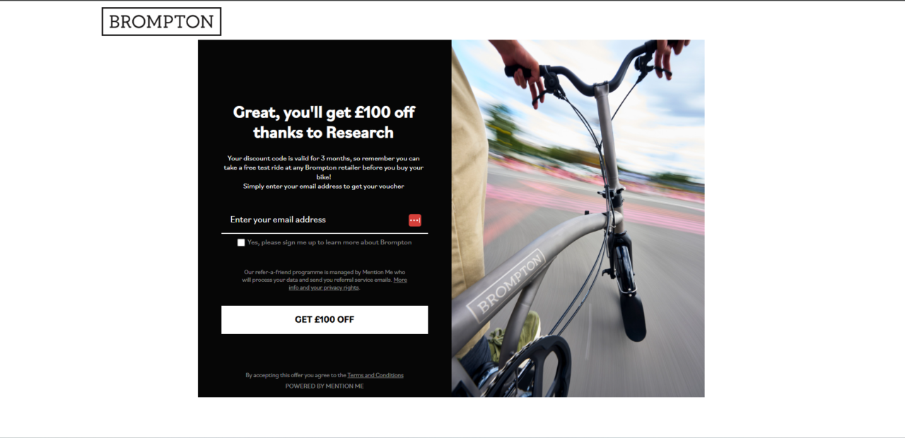 100 off on Brompton Research Stash